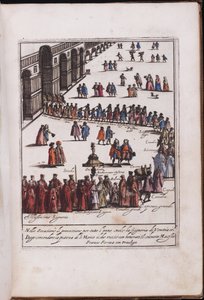 Procession of the Doge and his entourage in the Piazza San Marco in Venice by Anonymous Anonymous