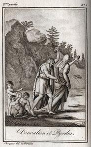 Representation of Deucalion and Pyrrha by Anonymous Anonymous