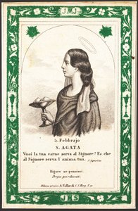 Representation of Saint Agatha by Anonymous Anonymous