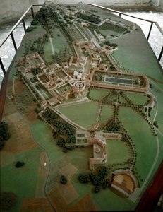 Roman art: reduced model of Villa Adriana (Hadrian) by Anonymous Anonymous