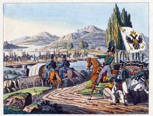 Russian Army Crosses the Pruth River into Moldavia on May 1828 by Anonymous Anonymous