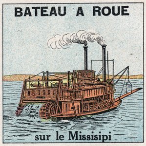 Ships and Ships: Wheel Boat on the Mississippi. Anonymous illustration from 1925. Private Collection