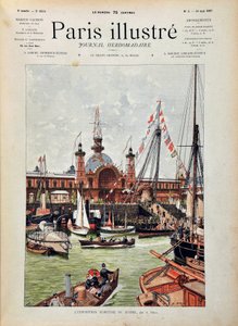 The International Marine Exhibition of the Havre in 1887. Engraving from 1887 in Paris-Illustrous Journal Weekly by Anonymous Anonymous