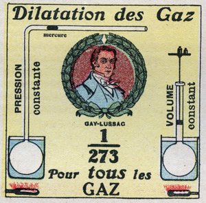 Temperature and expansion: gas expansion studied by Louis-Joseph Gay-Lussac. Anonymous illustration from 1925. Private collection by Anonymous Anonymous