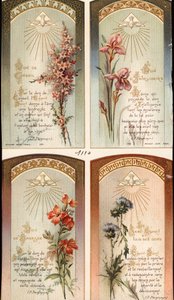 The Four Gifts: Advice, Intelligence, Wisdom and Holy Spirit Pious Image by Anonymous Anonymous