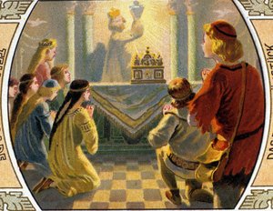 The Quest of the Holy Grail, a sacred vessel that collected blood from the wounds of Jesus Christ during the crucifixion