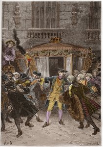 The attack of Damiens (January 1757) by Anonymous Anonymous