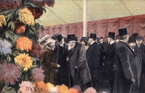 The Chrysanthemum Party: Official Chrysanthemum Exhibition (engraving) by Anonymous Anonymous