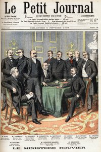 The ministry of Rouvier: Joseph Ruau, Gaston Thomson, Maurice Rouvier, Etienne Clementel