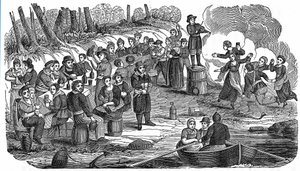 The Pirate Feast: the crew of Edward Teach, known as Blackbeard by Anonymous Anonymous
