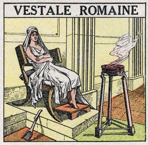 The sources of light: a vestal in the Roman Empire to maintain a sacred fire that must never be extinguished by Anonymous Anonymous