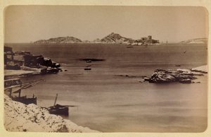 The Town of Marseille and Its Surroundings Around 1885-1890: The Castle of If and the Islands
