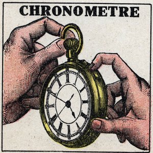 Time: a chronometer. Anonymous illustration of 1925. Private collection. by Anonymous Anonymous