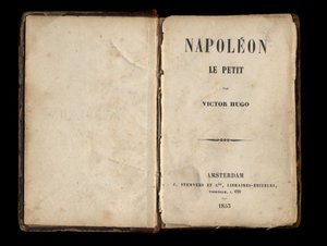 Title page of Napoleon the Little, political pamphlet by Victor Hugo on Louis-Napoleon Bonaparte (Napoleon III). 1855 by Anonymous Anonymous