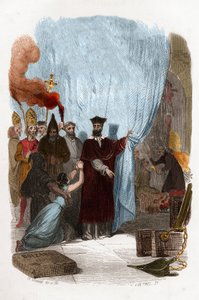 Tomas de Torquemada, Dominican monk organizer of the Inquisition in Spain. Colour engraving of the 19th century. Illustration in Mysteres of the Inquisition and Other Secretive Societies of Spain by Victor de Fereal, Suberwick, Manuel Galo