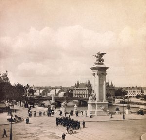 Universal Exposition of 1900 in Paris: Pylon of the Pont Alexandre III by Anonymous Anonymous