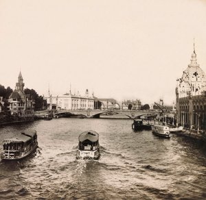 Universal Exposition of 1900 in Paris: The bridge of the Alma