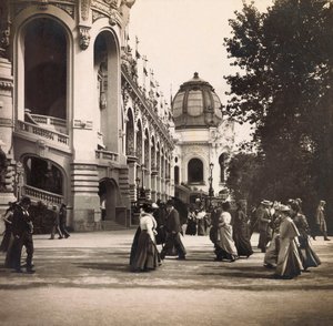 Universal Exposition of 1900 in Paris: View taken at Champs de Mars - private collection