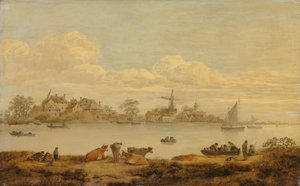 View of a River by Anonymous Anonymous