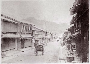 View of a Village Street in China - Photograph of the Beginning of the 20th Century - Private Collection by Anonymous Anonymous