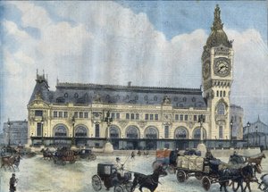 View of the Gare de Lyon in Paris in 1902. Engraving in Le Petit Parisien