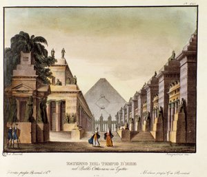 View of the Temple of Isis, Scenography for the ballet 