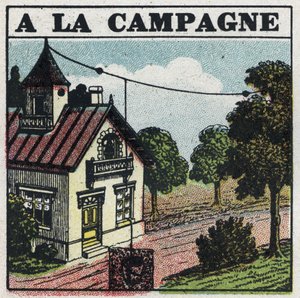 Wireless telephony: in the countryside. Anonymous illustration of 1925. Private collection. by Anonymous Anonymous