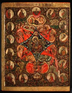 Mother of God of the Burning Bush by Anonymous Russian icon painter