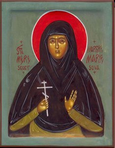 Saint Mother Maria, 20th century by Anonymous Russian icon painter