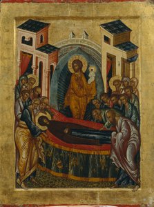 The Dormition of the Virgin by Anonymous Russian icon painter