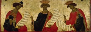 The Prophets Daniel, David and Solomon, c. 1497 by Anonymous Russian icon painter