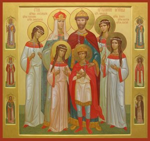 The Killed Family of Tsar Nicholas II by Anonymous Russian icon painter