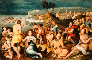 Moses and the Israelites Crossing the Red Sea by Anthonie Claessens