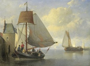 River View with a Rampart Tower Inspired by the Camperveerse Tower in Veere