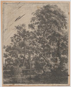 A Small Bridge over a Stream, 17th century by Anthonie Waterloo