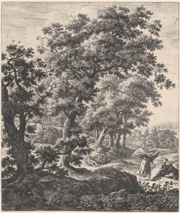 Hagar Consoled by the Angel by Anthonie Waterloo