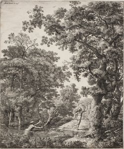 Landscape with Alpheus and Arethusa by Anthonie Waterloo