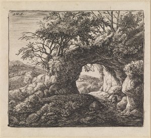 Landscape with Path by Anthonie Waterloo