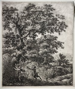 Six large upright landscapes with scenes from Ovid