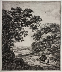 Six Large Upright Landscapes with Scenes from the Old Testament by Anthonie Waterloo
