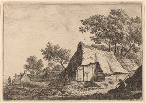 The Small Hamlet by Anthonie Waterloo