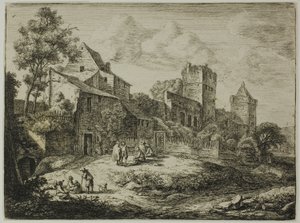 The Yard in front of the Inn, from Twelve Landscapes