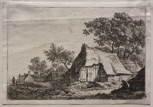 Twelve Landscapes: Plate I, The Small Hamlet