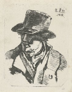 Bust of a Man with Hat