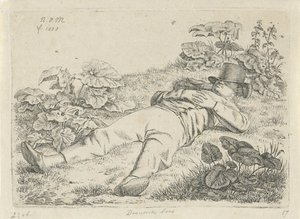 Man Lying in the Grass by Anthonie Willem Hendrik Nolthenius de Man