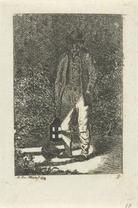 Man with a Lantern by Anthonie Willem Hendrik Nolthenius de Man