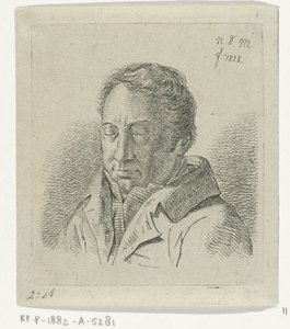 Man with Closed Eyes by Anthonie Willem Hendrik Nolthenius de Man