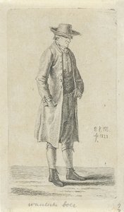 Man with Hand in His Pocket (Walloon Farmer) (12 Study Figures) by Anthonie Willem Hendrik Nolthenius de Man