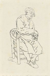 Seated Man in an Armchair by Anthonie Willem Hendrik Nolthenius de Man