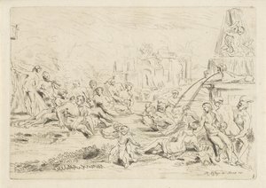 Bathing Satyrs and Nymphs (series title)